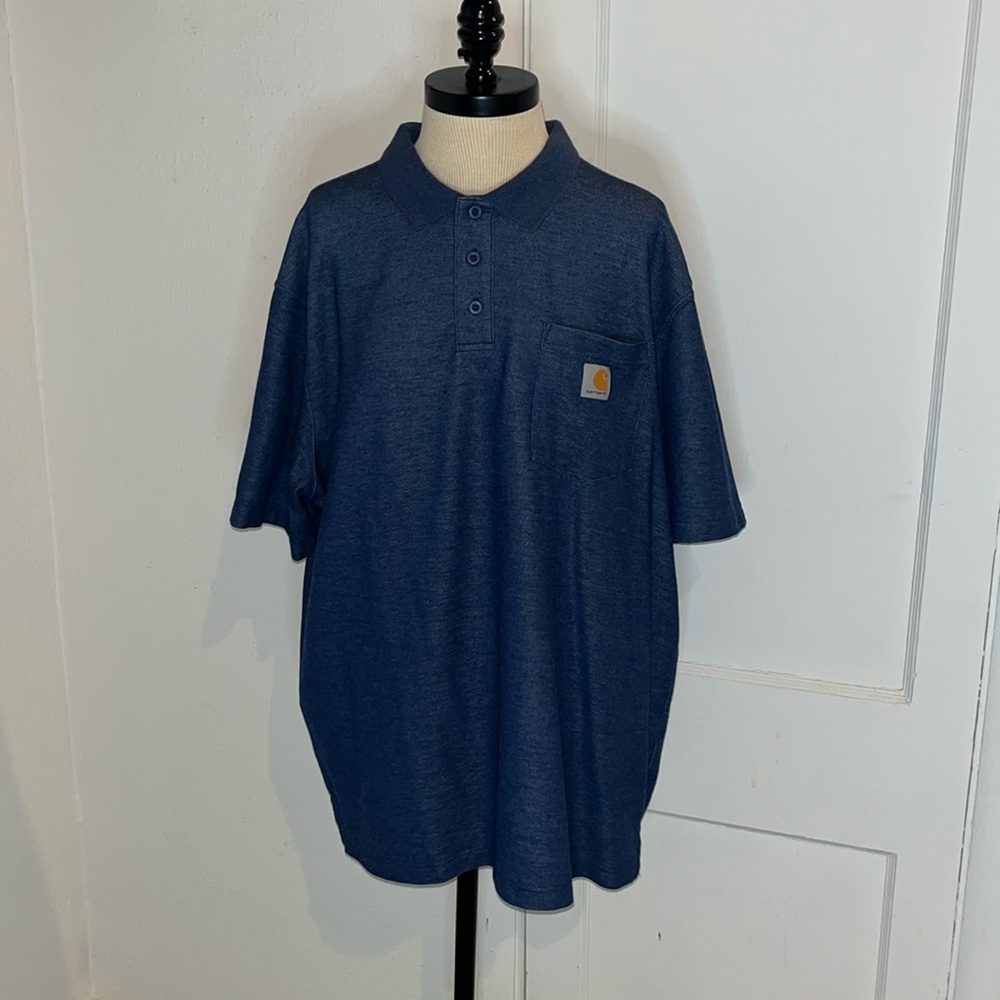 Carhartt men’s contractor work pocket polo shirt